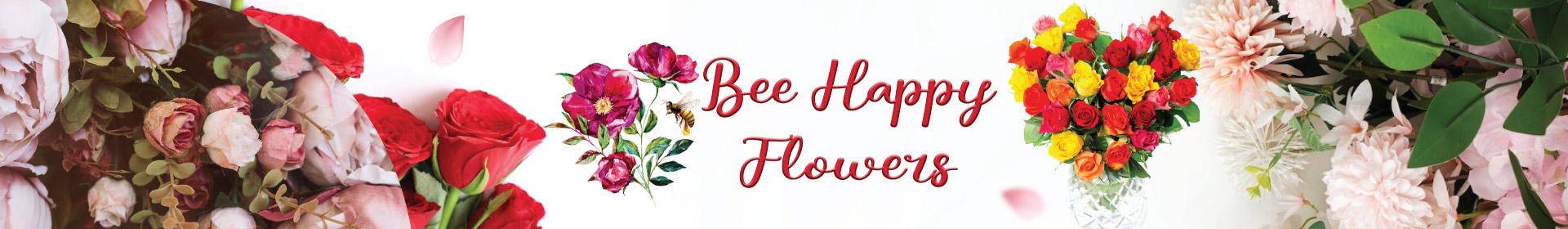 bee happy flowers